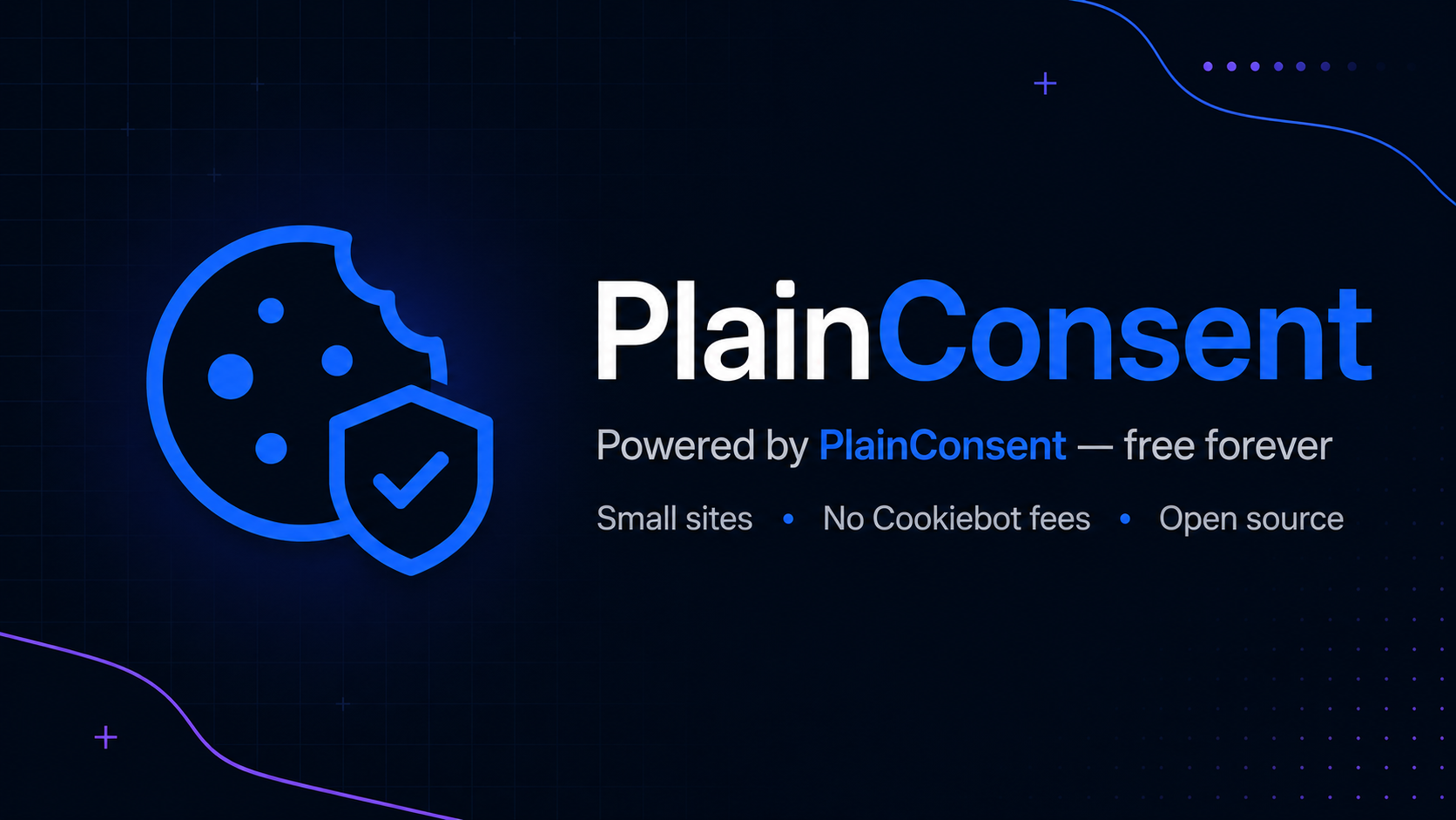 PlainConsent — free forever for small sites